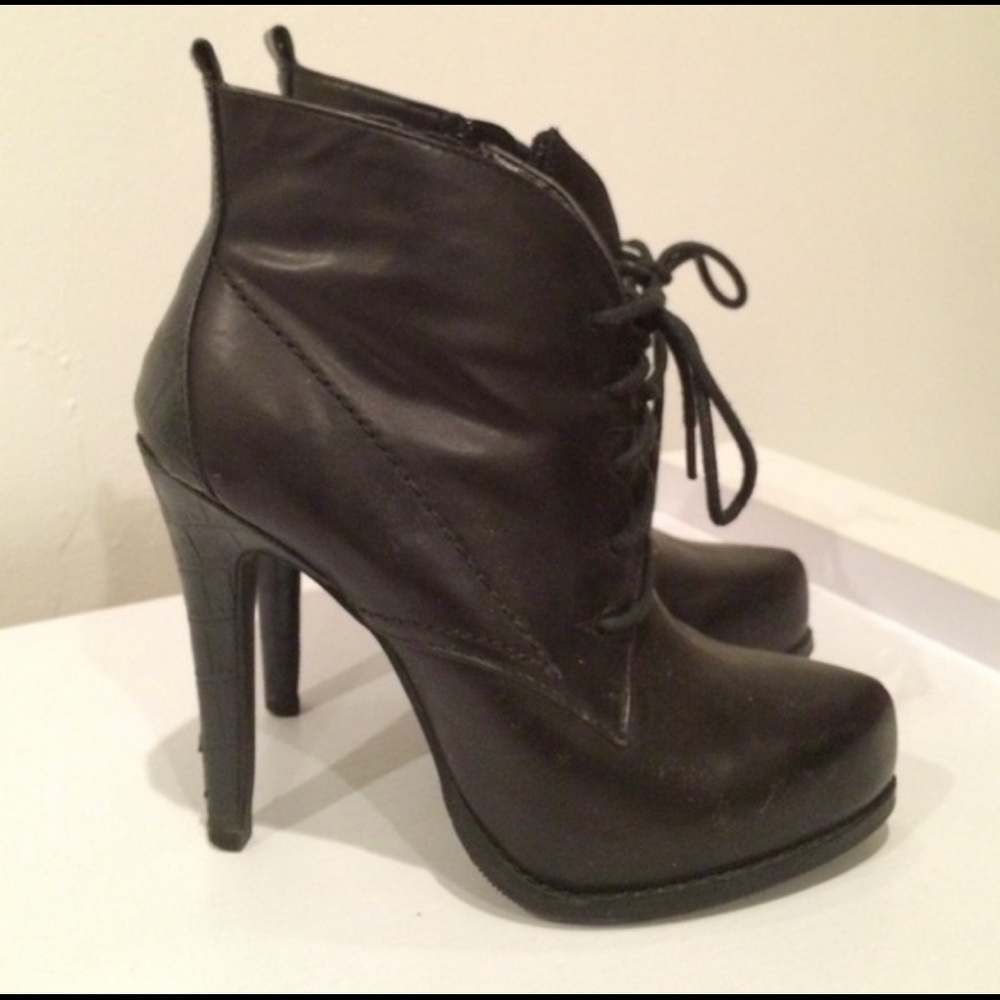High Heel Ankle Booties Size 5